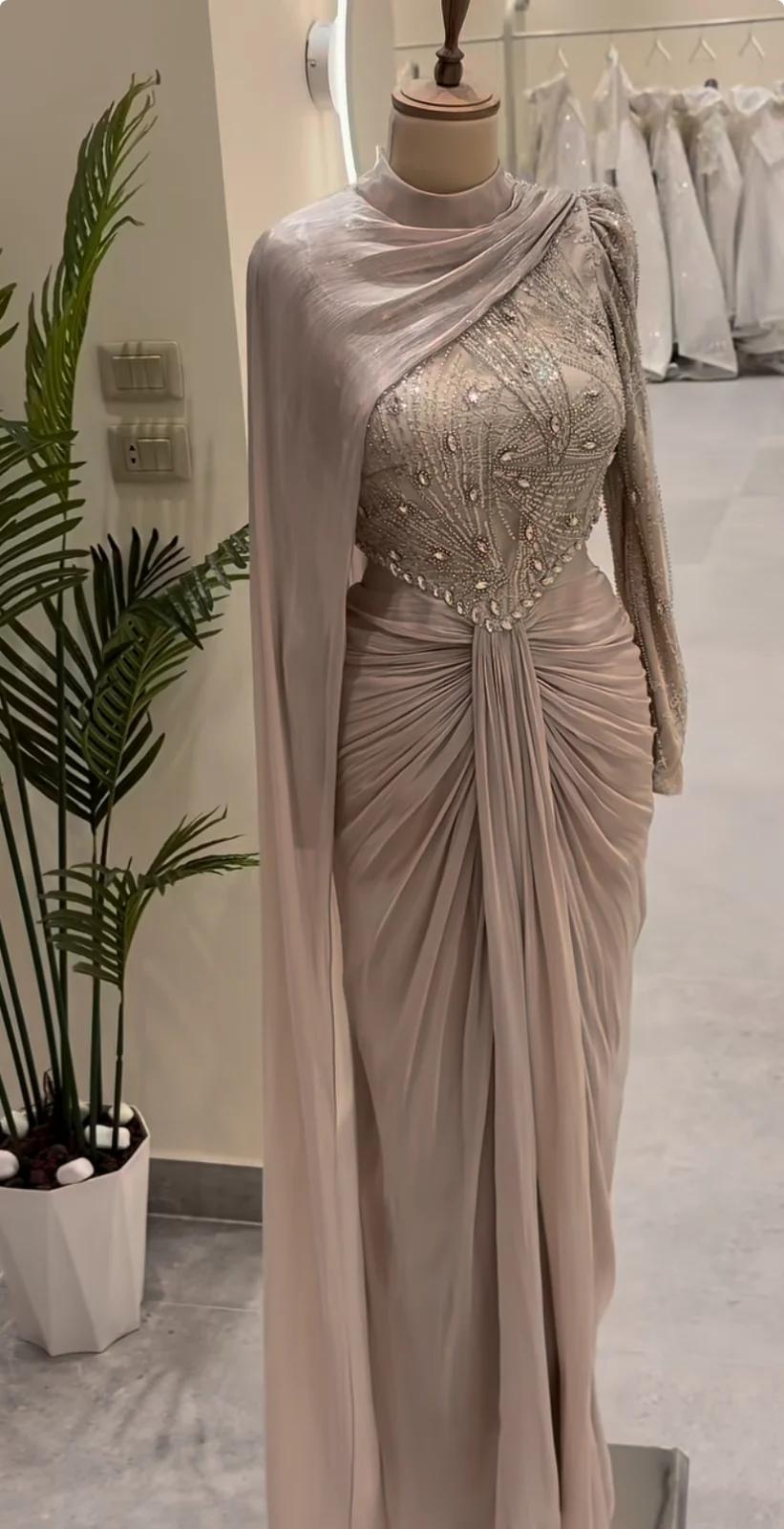 Modest Evening Dress in 4 Colours – 970