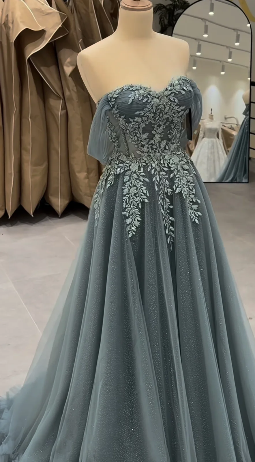 Turquoise Engagement Dress – 1000