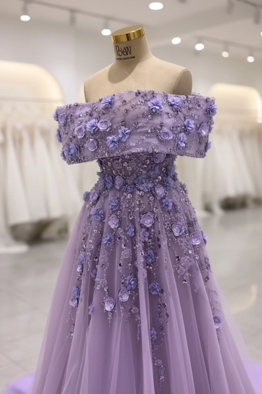 بدلة خطوبة لون نهدي – 919 – صورة 3