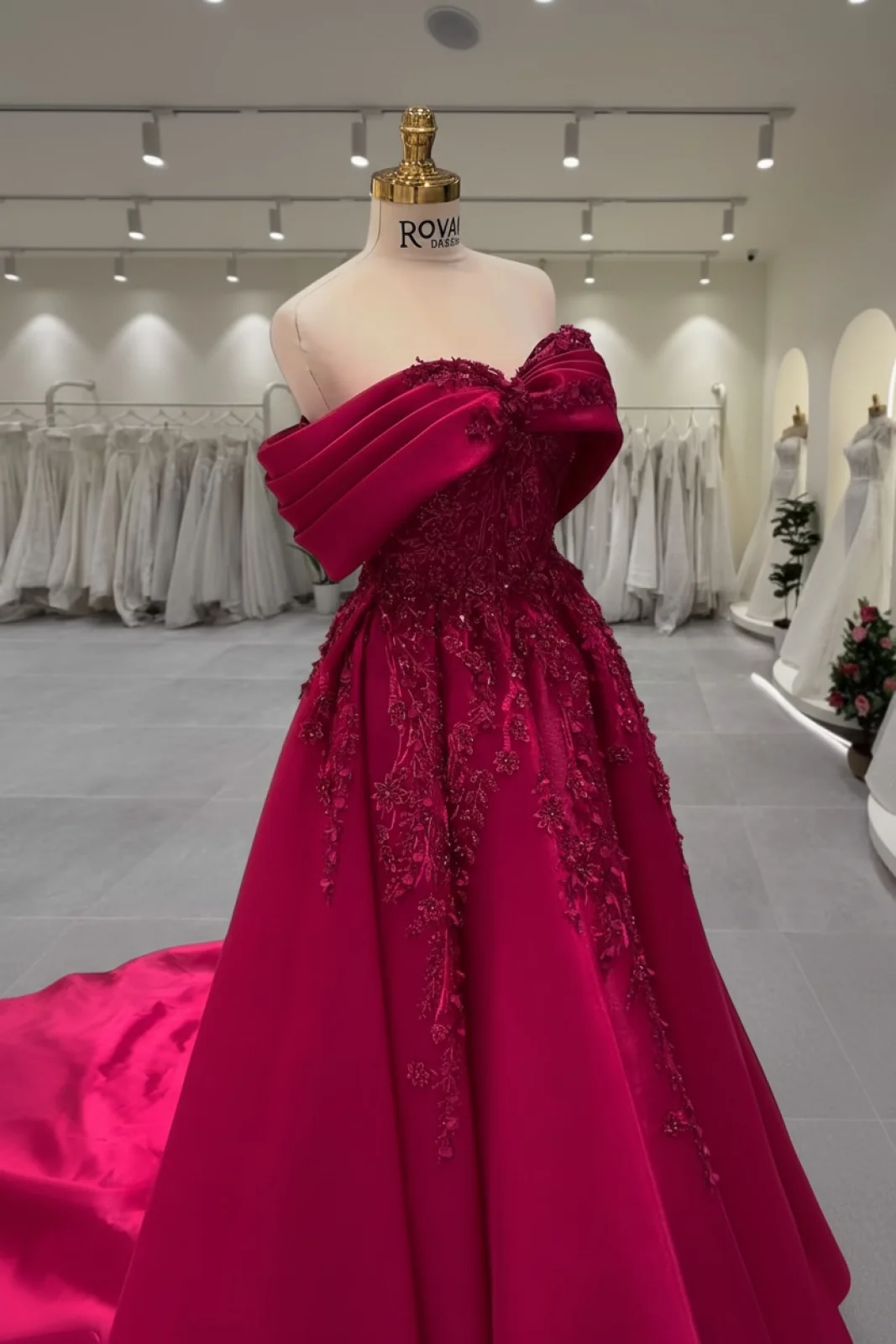 Fuchsia Engagement Dress – 1162 – photo 2